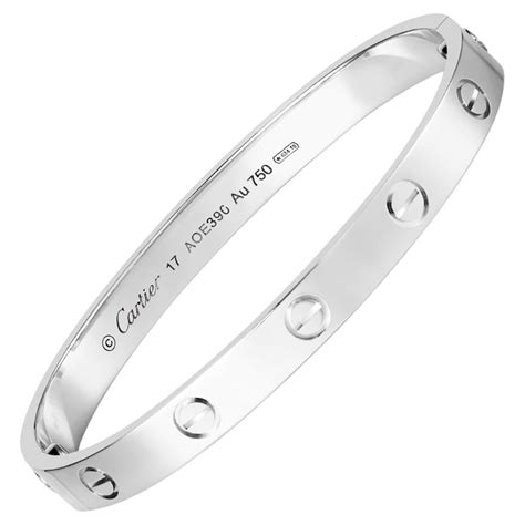 cartier love small white gold|cartier love bracelet gold weight.